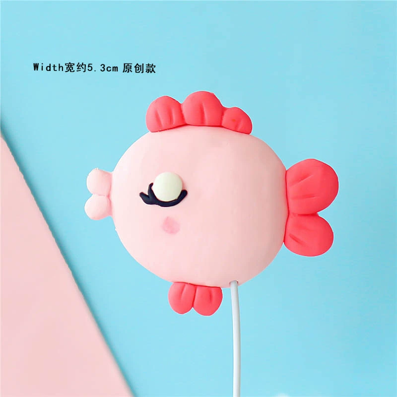 Panfan baking cake decorate the original model turtle shell shell, marine series plug -in birthday cake dessert