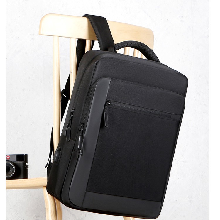 Business Backpack For Men With Usb Port Charging Travel Laptop Bag_voghion.com