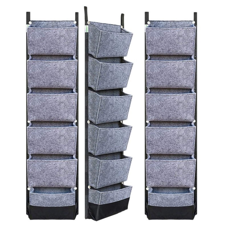 Оптовая Продажа с фабрики чувствовал посадки висит мешок 6 Водонепроницаемый висит мешок Крытый настенный овощной и цветок вертикальной посадки мешок