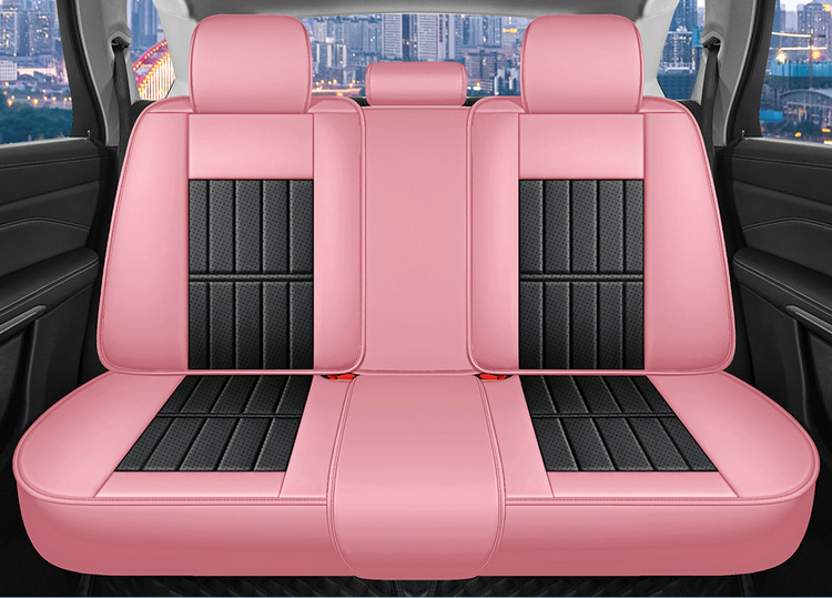 Full-Coverage Car Seat Cover, Universal for All Seasons, Perforated and Breathable, Special for Summer, Wear-Resistant, High-End Business Seat Cushion