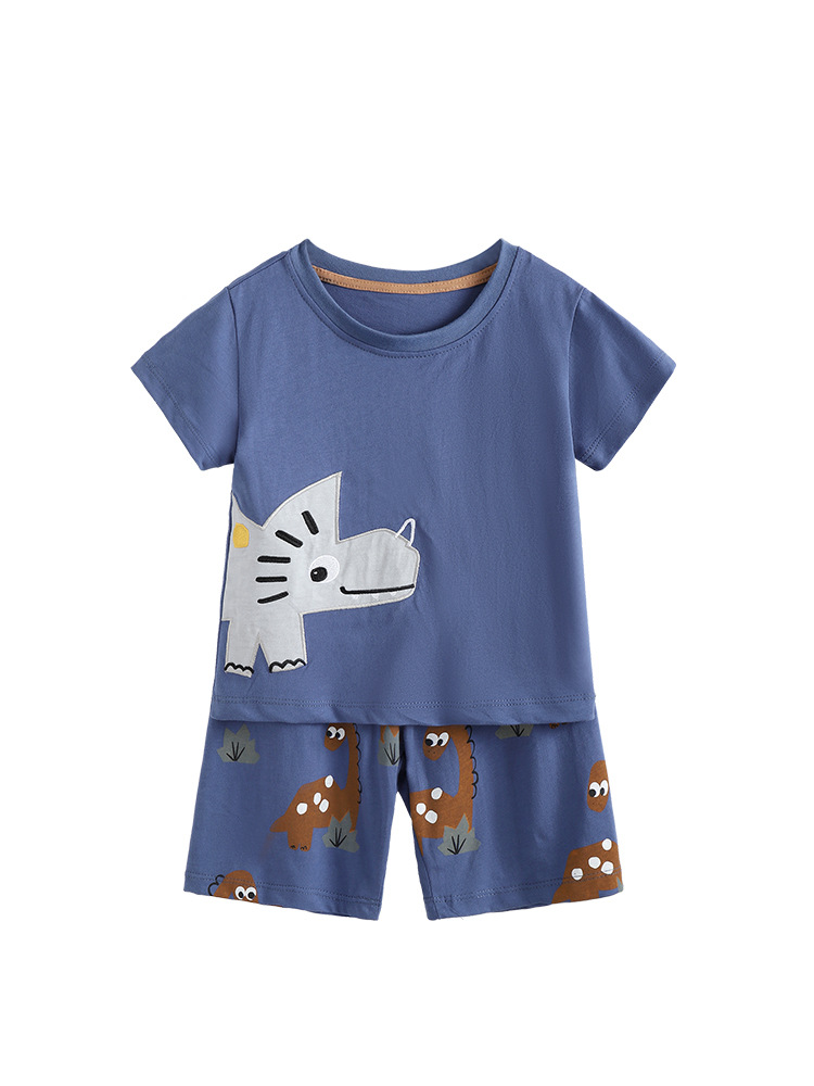 Malwee transfronterizo Euro dólar de verano para niños 3 a 8 años 100 a 150 cm camiseta de cuello redondo