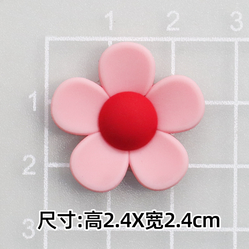 부드러운 접착제 핑크 데이지 [소형 2.4*2.4cm]