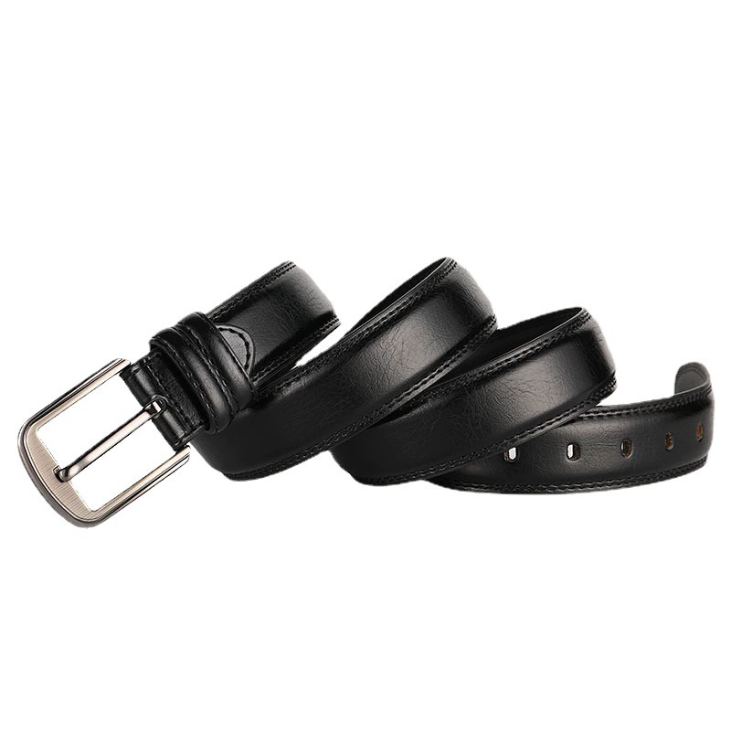 Belt, leather brown colored buckle, trousers