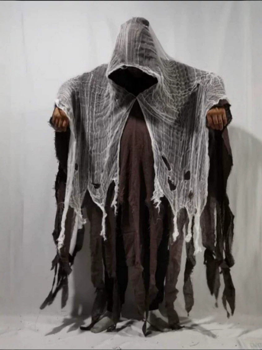 Capa de Halloween Capa cos traje de zombie adulto Capa de cráneo Ropa Capa accesorios Horror Fantasmas Disfraz