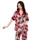 Shanghai Story Online Red Pajamas Ice Silk Short-sleeved Trousers Summer Comfortable Breathable Home Clothes Silk-like Thin Style