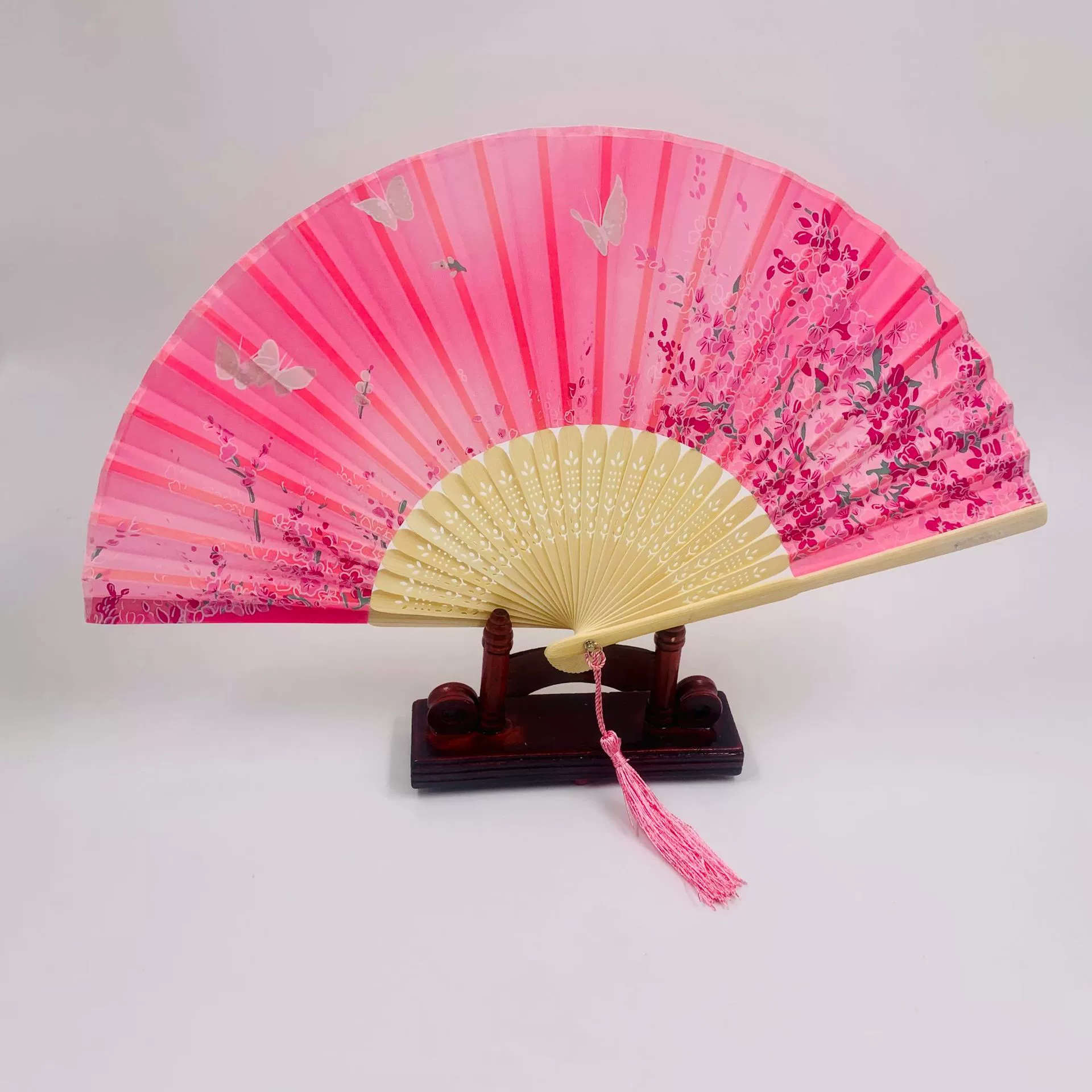 Folding Hand Fan Hanfu Style, Silk-screen Print, High-definition Patterns, Fine Workmanship