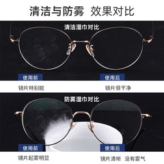 Glasses Cleaning Wipes Disposable Eye Lenses Professional Anti-Fog Wholesale Factory Portable Mini Screen Wipes
