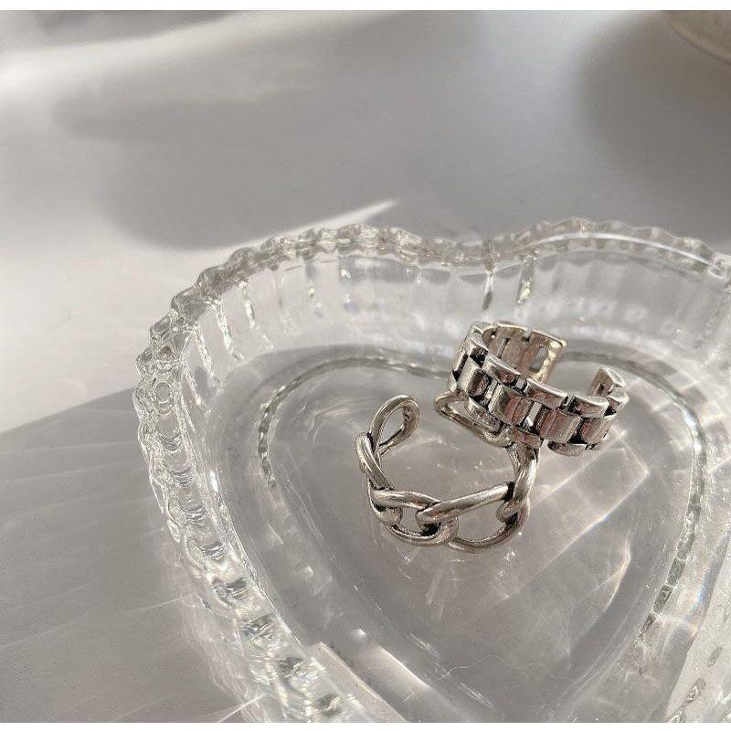 Vintage Hollow Ring Retro Minimalist Style Open Designer Ring_voghion.com