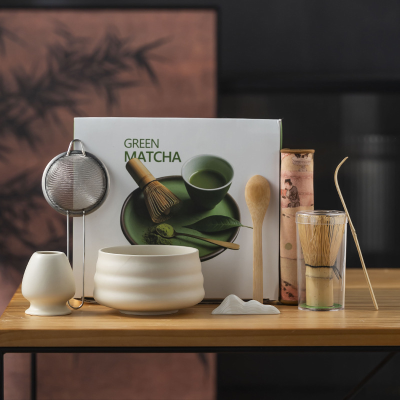抹茶茶こし打ち工具抹茶ブラシ日本点茶碗抹茶カップ粉碗撹拌器茶調理器具セット|undefined