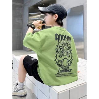 男童夏装套装2026新款儿童装薄款男孩夏款中大童夏季运动酷帅气潮