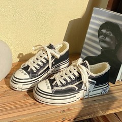 百匡ins超火吳建豪同款乞丐鞋春秋板鞋百搭鞋小眾設計帆布女鞋潮