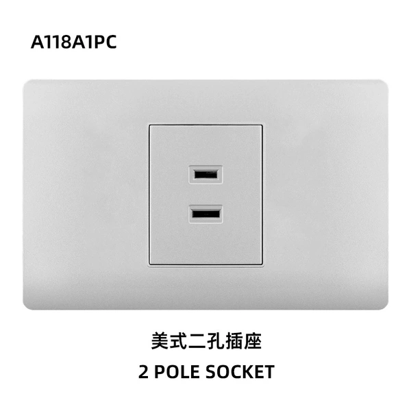 American two-hole socket