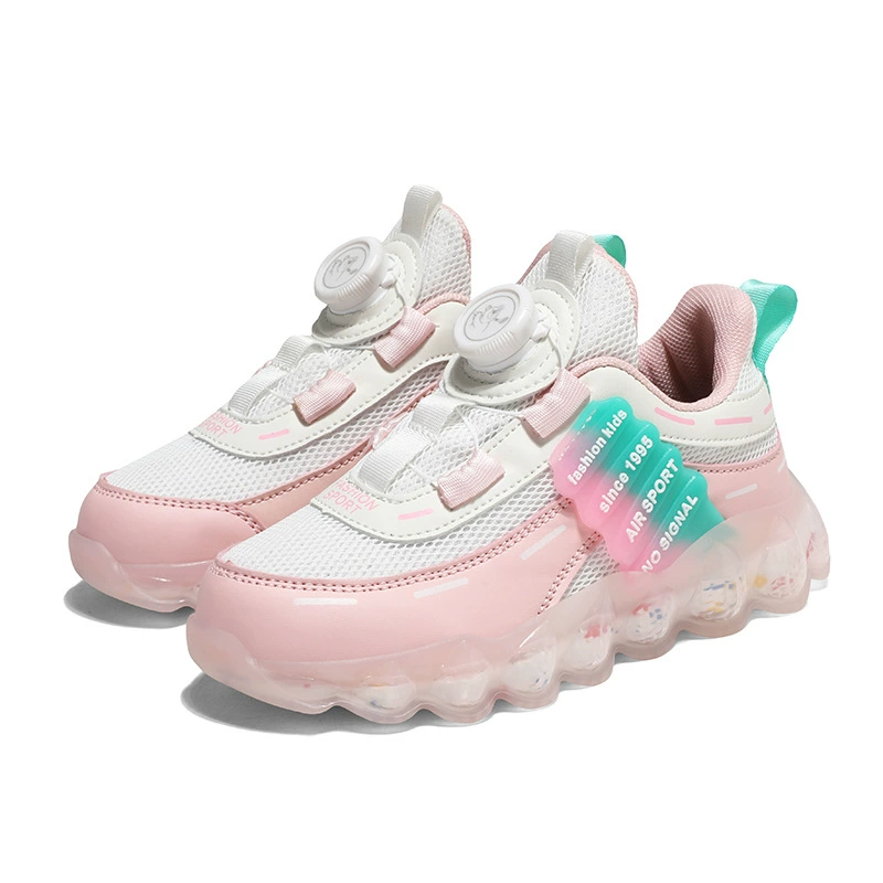 Детские кроссовки, dad shoes, дышащие сетчатые кроссовки для детей, вращающиеся кнопки, школьная обувь, модные беговые кроссовки