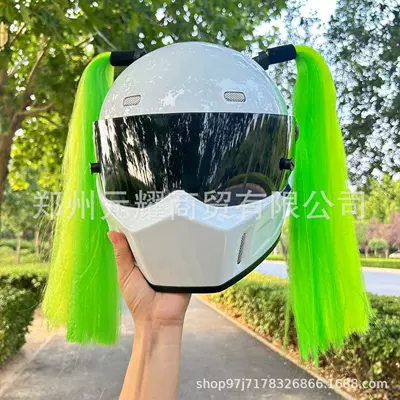 Cups, Unisex, Suitable for – Motosiklet dəbilqələri - a-pair-of-green-and-yellow-color-matching