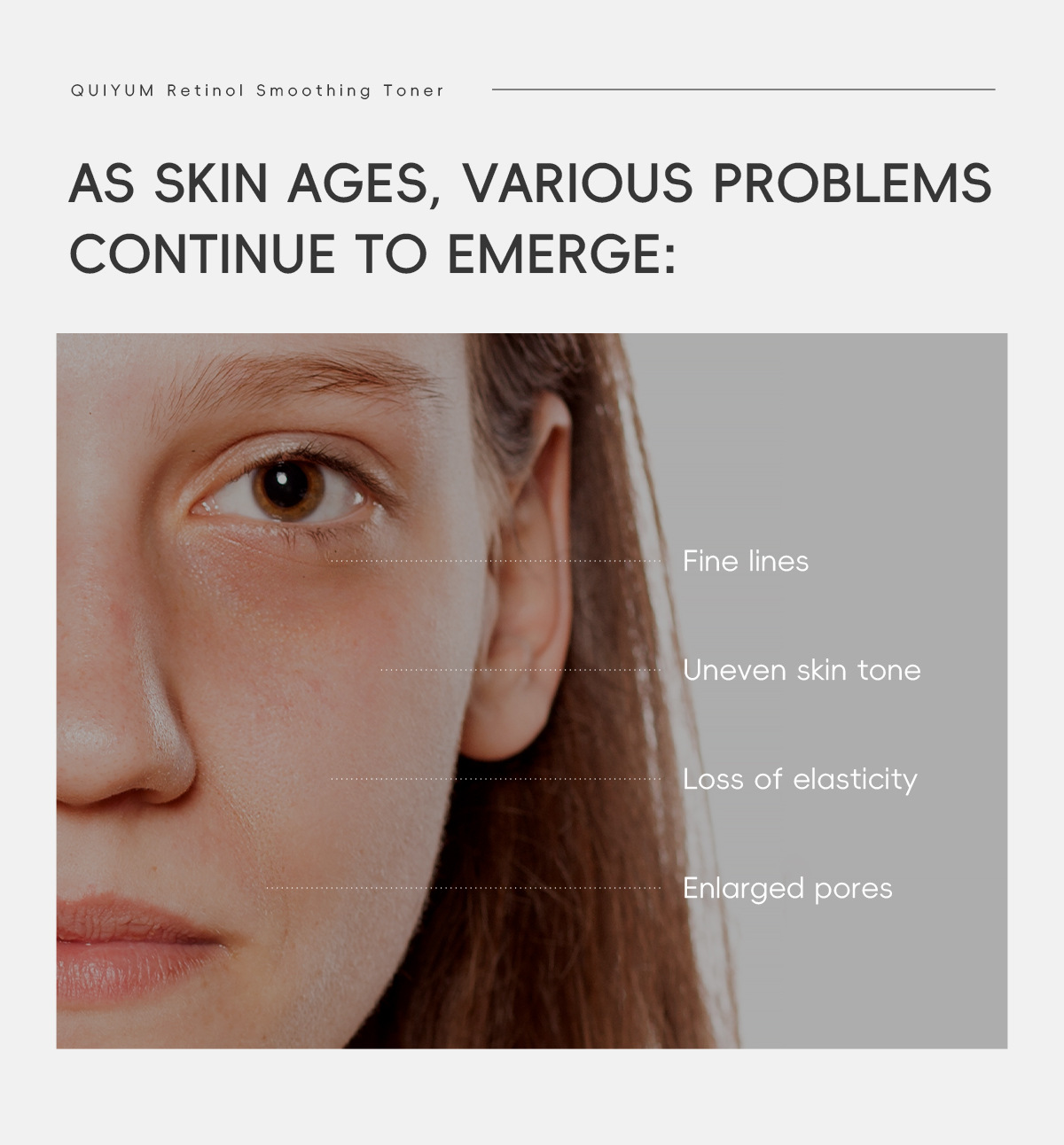 Cross-border QUIYUM Retinol Toner 100ml is a skincare product from a manufacturer that hydrates, moisturizes, nourishes and makes the skin tender and elastic undefined