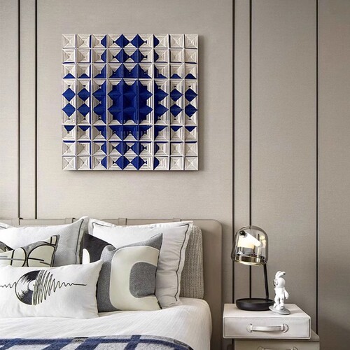 Modern Minimalist Stereo Woven Decorative Painting Sample Room Sales Office Sofa Living Room Corridor Bedroom Wall Art