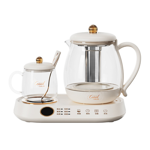 Factory direct sales multi-function mini health pot home constant temperature 55 degrees tea maker office double pot health teapot