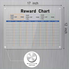 磁性亚克力干擦板 磁吸透明悬挂日历月历周历留言板展示板记事板