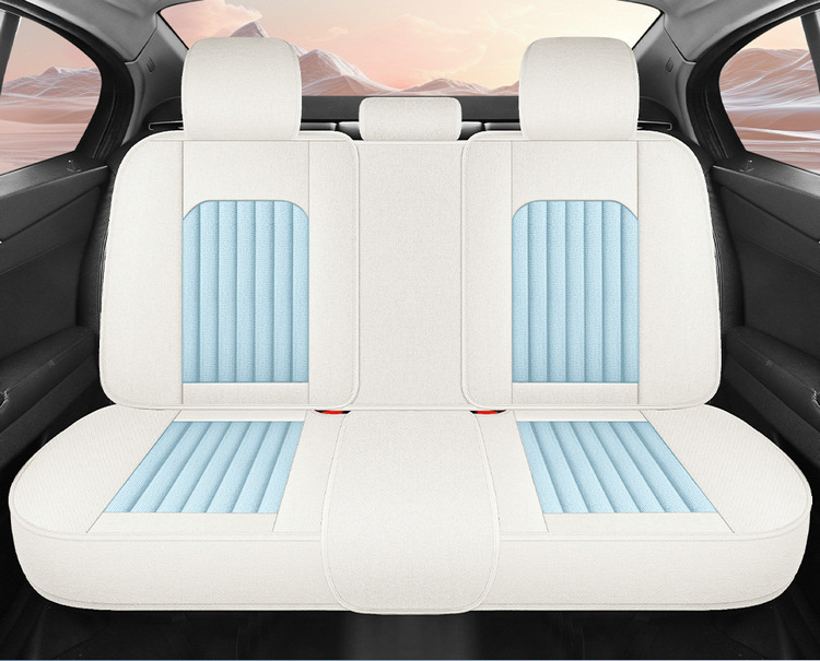 Cross-Border Car Seat Cover for All Seasons, Hemp Style, Fully Enclosed, Breathable and Wear-Resistant, Universal Five-Seater Car Interior Cushion