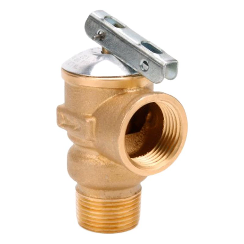 Безопасный клапан для водонагревателя Yuhuan Direct Sales, 3/4NPT, американский стандарт, из бессвинцовой латуни, 150 фунтов на кв. дюйм, латунный предохранительный клапан сброса давления