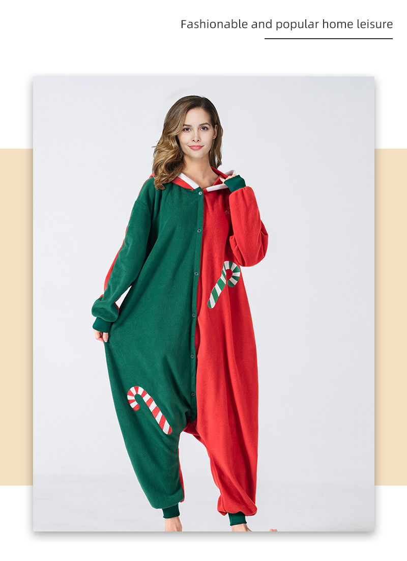 910g Weight Long Sleeve Sleeve Length Pajamas Lingerie Type Single Breasted Placket Type Long Top Length Home Occasion Hooded Neckline Comfort Function Loose Fit Type Color Block Pattern Winter Season Unisex Gender Polar Fleece Fabric Button Design Fashion Style Fashion Color Block Pajama Sets Polar Fleece Button Lingerie & Pajamas