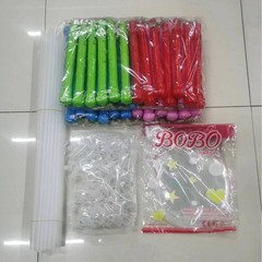 国境を越えた対外貿易は、3つのハンドル2つの電池ケースのカラーled 20インチ波球発光風船セットを提供しています