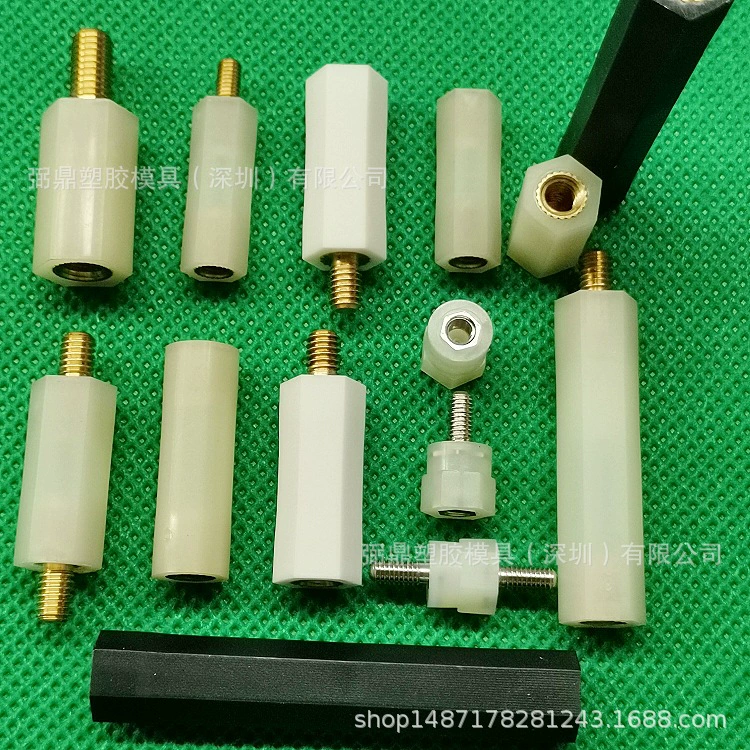 M3M6 Шестигранная медная резьба распорка круглый корпус нейлон M5 медная резьба латунная винтовая Колонка медная винтовая изоляционная колонна