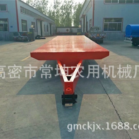 厂家供应    15吨平板拖车  后置车桥平板车