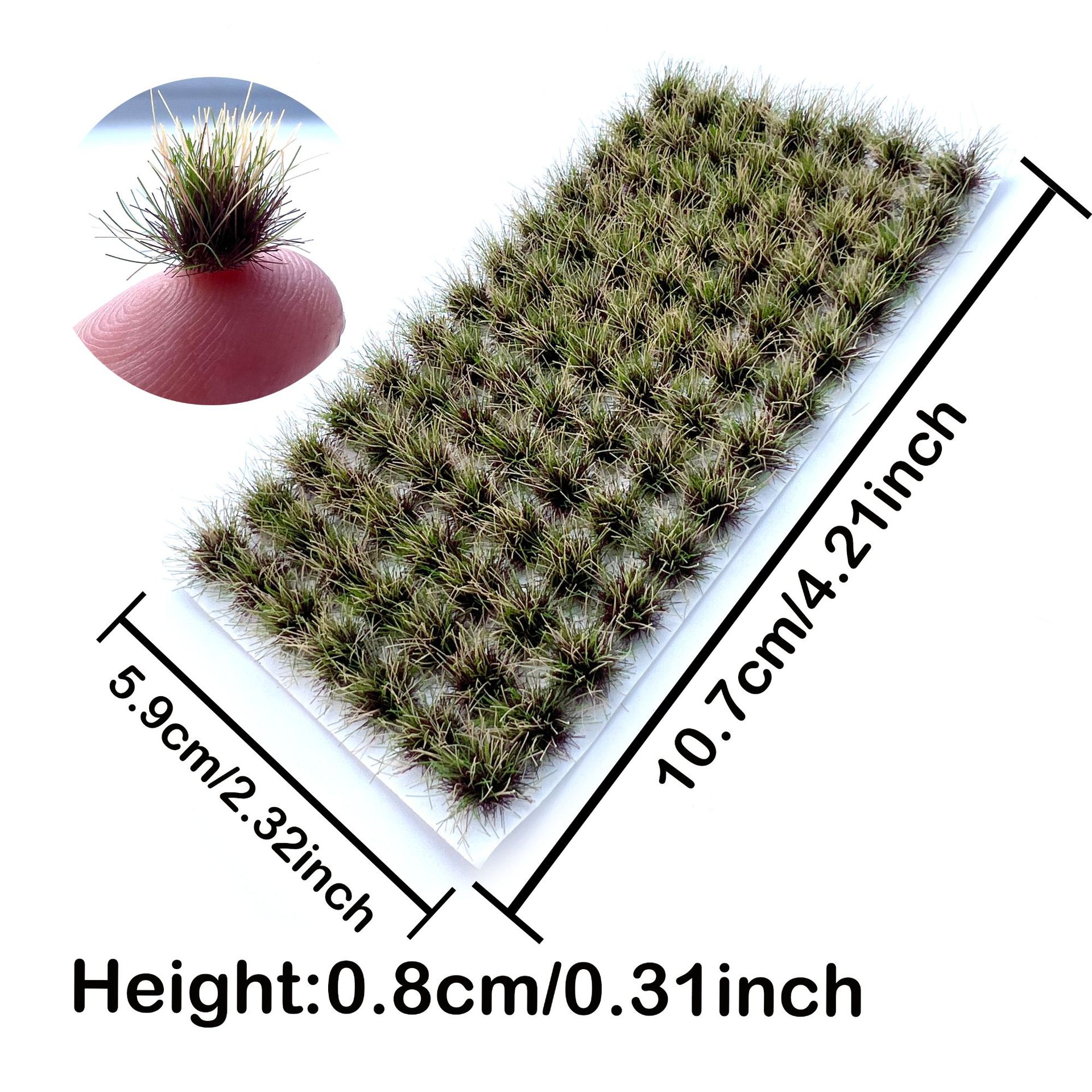 8mm96 plantas redondas cluster modelo de vías ferroviarias accesorios escenario de arena militar diy forma de hierba miniatura