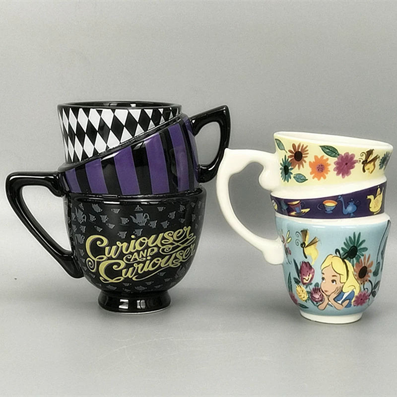 Новая кружка для воды Alice Dreamwim Wonderland, стакан с персонажем, керамическая кружка на три слоя, маркировка cup