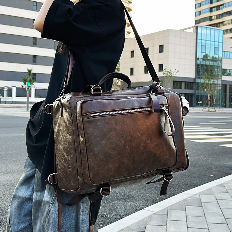 2025 nuevo estilo coreano retro simple estudiante universitario bolso de computadora ligero multiusos de viaje de gran capacidad mochila