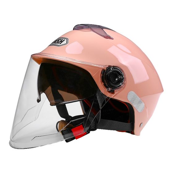 3C new national standard motorcycle double lens helmet unisex four seasons electric car half helmet summer cool sunscreen helmet