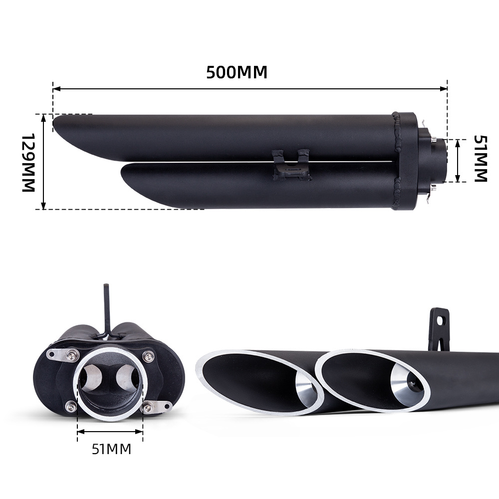 Motorcycle Motorcycle Yzf-R1 Exhaust Pipe Suitable for R1 Middle and Tail Section Modified Four-Out Exhaust Pipe 04-06