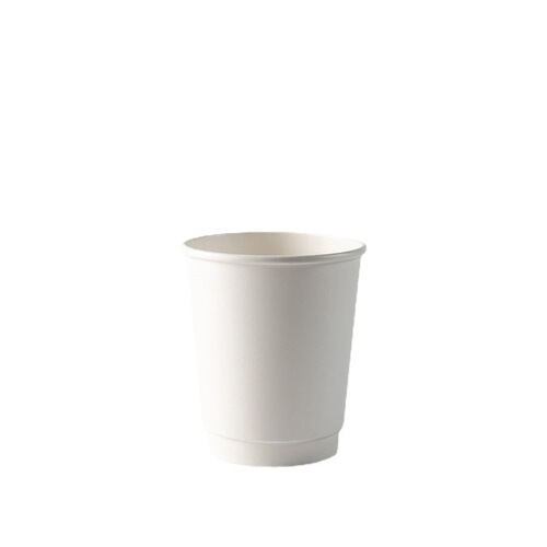 Factory wholesale coffee cup, disposable thickened double-layer paper cup with lid, can be printed with logo, heat-insulated and anti-scalding milk tea cup