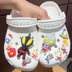 鞋扣適配洞洞鞋立體diy裝飾奧特曼卡通兒童 可拆卸鞋花配飾蝙蝠俠