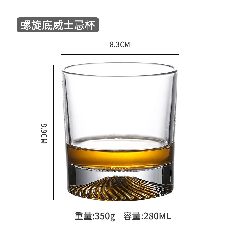 Taza de vino de vidrio gruesa de estilo japonés creativo Taza de vino retro personalizada Taza de cerveza Taza de whisky Taza clásica Taza de hockey sobre hielo