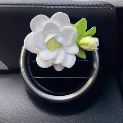 Flower Car Interior Ornament Goddess — Car Perfume Aromatherapy - gardenia-air-outlet-1-bottle-of-perfume-included-other-scents