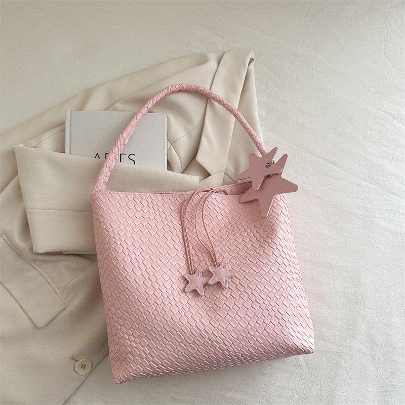 2025 bolso tejido súper caliente para mujer nuevo bolso de axila de un solo hombro de alta gama para mujer bolso de viaje de gran capacidad