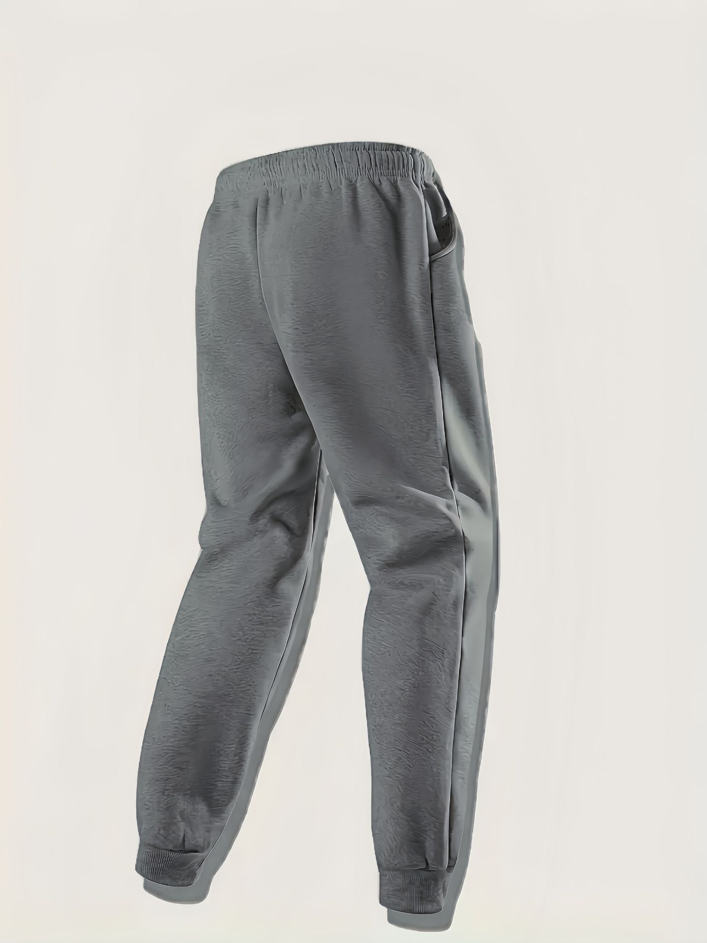 Transfronterizo tamaño europeo multi-pieza hombre moda ocio pantalones deportivos de invierno para correr pantalones deportivos de fitness pantalones de color sólido image 9