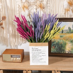 仿真花廠家家居泡沫薰衣草裝飾婚慶手捧花路引花牆假花MW21802