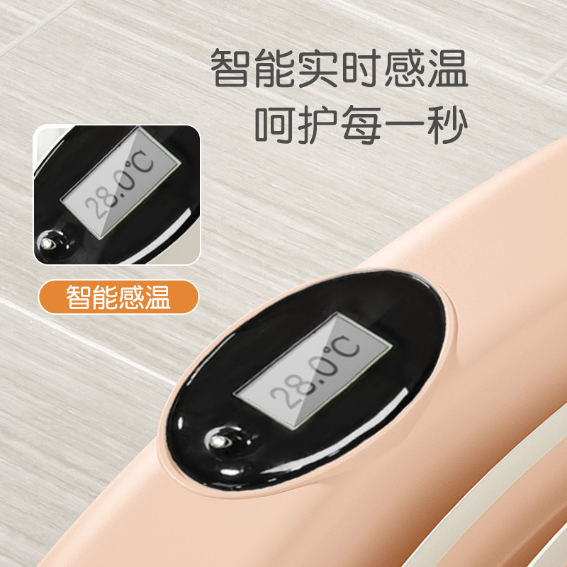 Cubo de baño plegable para niños bañera de bebé reclinable para el hogar bañera de bebé sensible a la temperatura niños Cubo de baño tamaño pequeño