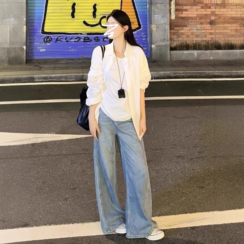 Elegant White Women's Shirt 2025 Spring and Autumn Season High-End Sun Protection Top Casual Long-Sleeve Top