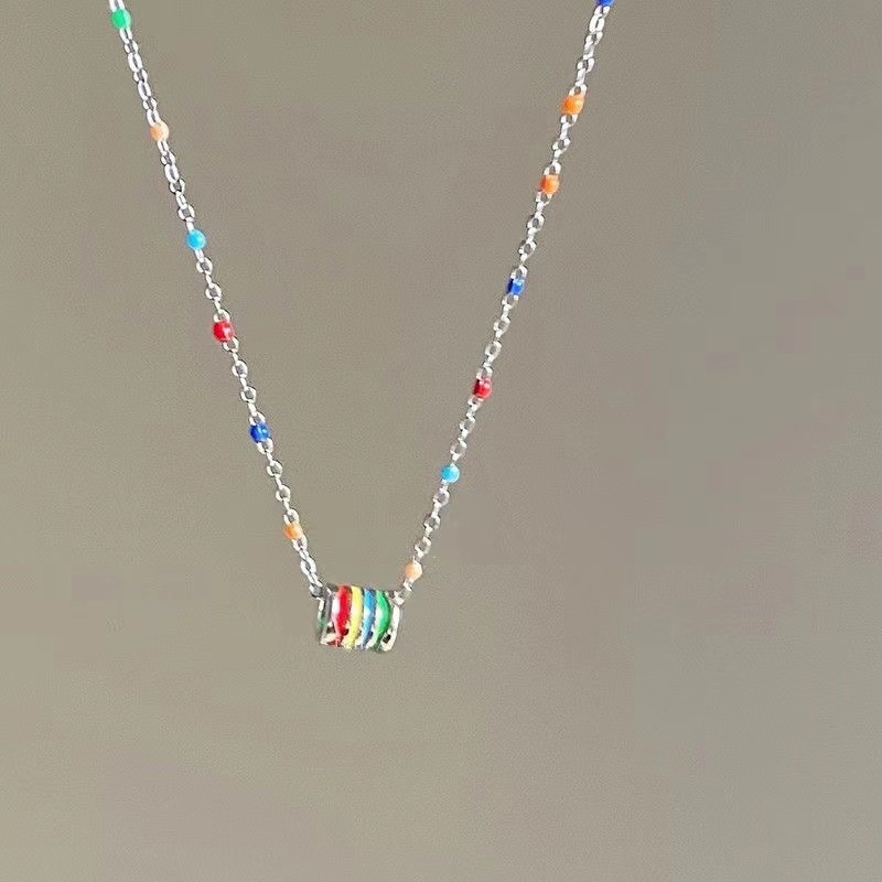 Alloy Material Sweet Flower Alloy Wholesale Pendant Necklace
