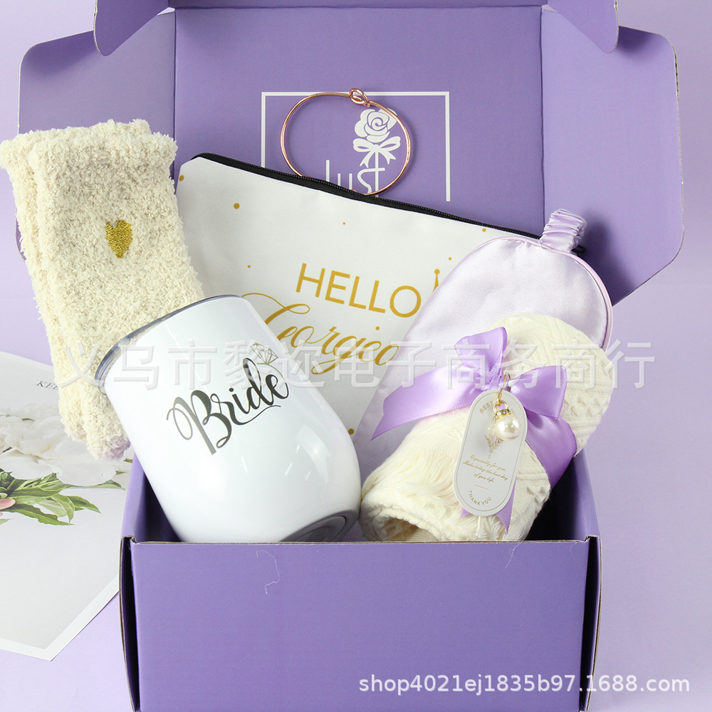 Amazon Hot Sale Gift Set Set Lavender Purple Gift Set para regalos de cajas de regalos de mujeres