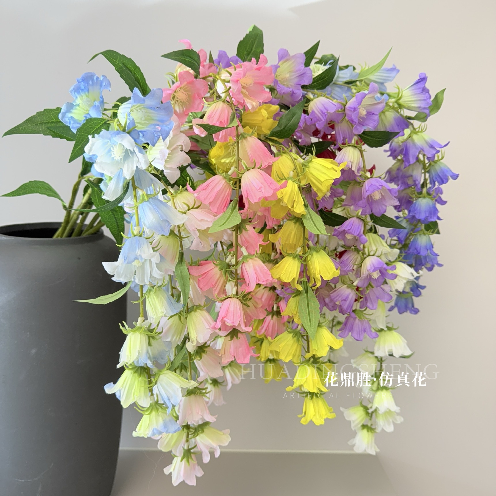 Artificial Hanging Wind Chime Lily of the Valley Ceiling Decoration Flower Vine Fake Flower Arrangement Bionic Floral Art Landscaping Photo Bouquet