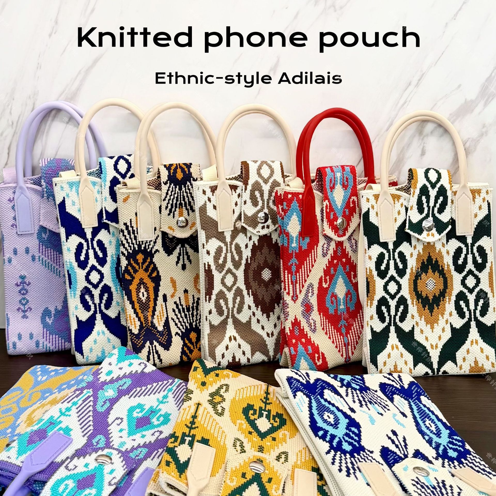 Adelais mobile phone bag, souvenir from Xinjiang tourist attractions, cross-border magnetic clasp flip-top crossbody handbag