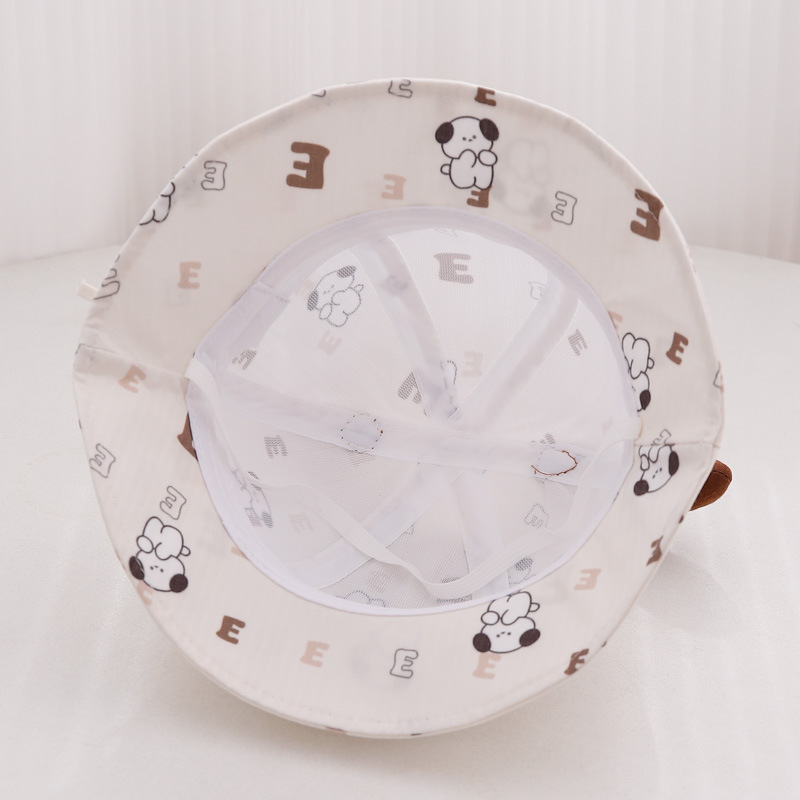 Sombrero de bebé primavera y otoño delgado ajustable sombrero de pescador bebé sombrero de sombrero de verano bonita caricatura