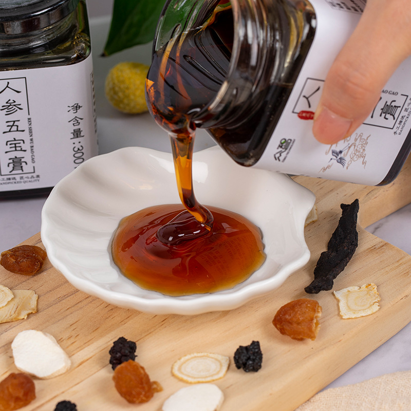 Ginseng Five Treasures Cream 300g Mulberry Jujube Yam Cream Origin Distribution Yuan Yuan Cream Wholesale Distribution