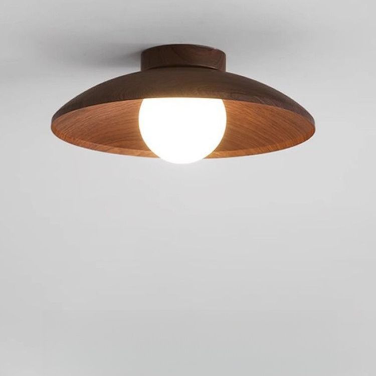 Minimalistic retro Japanese ceiling light for corridor