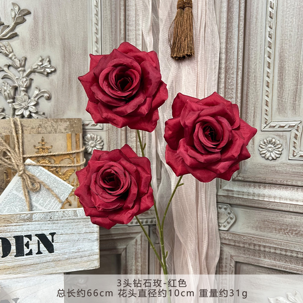 Zz-3 head diamond rose - red